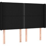 Krevet box spring s madracem LED crni 140x200 cm od tkanine | shoptok.hr