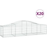  Lučne gabionske košare 20 kom 200x50x40/60 cm pocinčano željezo | shoptok.hr
