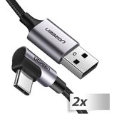 Ugreen 2x1 Angled USB-C To USB-A Data Cable Black 1M Cijene