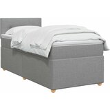  Boxspring krevet s madracem Svjetlosiva 90 x 190 cm Tkanina | shoptok.hr