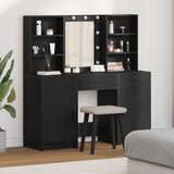 vidaXL 3-delni kompleti za ličenje Črna inženirski les, (22067628) | Shoptok.si