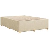  Okvir za krevet bez madraca krem 140 x 190 cm od tkanine | shoptok.hr