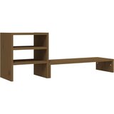  Stalak za monitor boja meda 81 x 20 x 30 cm od masivne borovine | shoptok.hr