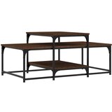 vidaXL Klubska mizica rjavi hrast 102x60x45 cm inženirski les, (20907869) | Shoptok.si