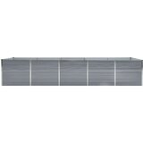  Visoka greda pocinkano jeklo 400x80x77 cm siva, (20618707) | Shoptok.si
