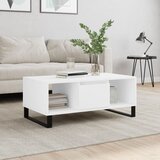 The Living Store Klubska mizica bela 90x50x36,5 cm inženirski les - Klubska Mizica, (21575068) | Shoptok.si