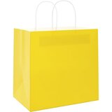  Papirnate vrećice 250 kom s ručkama žute 26x17x25 cm | Eponuda.com