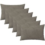  Presvlaka za jastuk 6 pcs HEERLEN Svjetlosiva 50 x 70 cm Baršun | shoptok.hr
