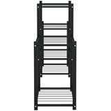 vidaXL Stalak za cvijeće 83 x 25 x 60 cm crni željezni | shoptok.hr