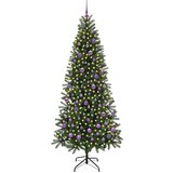 vidaXL Umestno božično drevo med 300 LED Zelena 210 cm PE in PVC | Shoptok.si