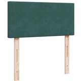 vidaXL Box spring postelja z vzmetnico temno zelen 90x190 cm žamet | Shoptok.si