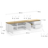 Kave Home Bela TV omarica 200x44 cm Abilen – | Shoptok.si