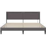  Krevetna konstrukcija Siva 180 x 200 cm Umjetna koža | shoptok.hr