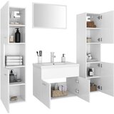  Set kupaonskog namještaja od konstruiranog drva bijeli | shoptok.hr