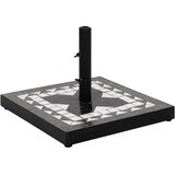  Postolje za suncobran četvrtasto 12 kg crno-bijeli | shoptok.hr