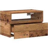 vidaXL Stenska nočna omarica 2 kosa starinski les 45x26x28,5 cm | Shoptok.si