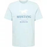 Mustang Majica 'Austin' marine / svetlo modra / bela