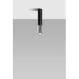 Sollux Crna/u srebrnoj boji metalna stropna svjetiljka ø 6 cm Longbot – | shoptok.hr