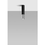 Sollux Črna/v srebrni barvi kovinska stropna svetilka ø 6 cm Longbot – | Shoptok.si