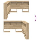  Skladišno uzglavlje Sonoma hrast 120 cm Konstruirano drvo | shoptok.hr