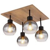 Globo Stropna svjetiljka Moitas (40 W, D x Š x V: 40 x 40 x 33,5 cm, Smeđa, E27) | shoptok.hr