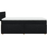 Box spring krevet s madracem crni 90x190 cm od tkanine Slike