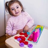 Woopie green puzzle učenje brojanja i boja montessori 56 kom. | shoptok.hr