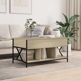 vidaXL Stolić za kavu boja hrasta sonome 100x55x50 cm od drva i metala | shoptok.hr