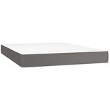  Box spring postelja z vzmetnico siv 140x200 cm umetno usnje, (20724731) | Shoptok.si