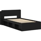  Okvir kreveta s pohranom Crna 100 x 200 cm Konstruirano drvo | shoptok.hr