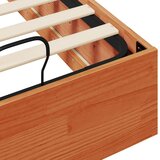  Otomanski krevet Vosak Smeđa 80 x 200 cm Masivna borovina | shoptok.hr