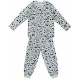 Denokids Super Dino Baby Boy Gray Pajamas Set cene