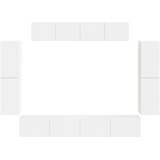  ormar 8 pcs Bijelo | shoptok.hr