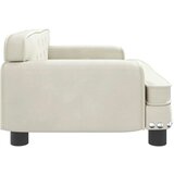 vidaXL Dječja fotelja krem 70 x 45 x 30 cm baršunasta | shoptok.hr
