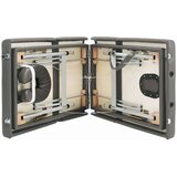 vidaXL Masažna miza s 4 conami aluminijast okvir antracit 186x68 cm | Shoptok.si