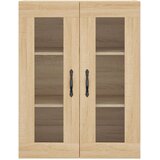 vidaXL Visoka komoda sonoma hrast 69,5x34x180 cm inženirski les | Shoptok.si
