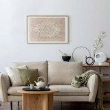  Plakat - Sand Carpet - Worn Persian Rug with Rich Ornamental Motifs 42x29.7 Zlatni okvir s margom | shoptok.hr