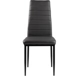  Set od 4 stolice za dnevni boravak i blagovaonicu s eko kožom, ergonomskim naslonom, siva | shoptok.hr