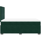 Box spring krevet s madracem tamnozeleni 120x200 cm baršunasti | shoptok.hr