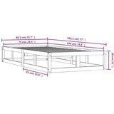  Okvir za krevet od masivnog drva 75 x 190 cm mali | shoptok.hr