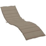 vidaXL jastuk za ležaljku smeđe-sivi 200 x 50 x 3 cm od tkanine | shoptok.hr