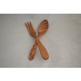 Wood Holz set za salatu 2/1, kašika i viljuška, dužina 25 cm ( A 3 ) maslina Cene