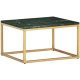 Furnova Klubska mizica zelena 60x60x35 cm kamen z marmorno teksturo, (21913291) | Shoptok.si