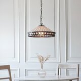 Endon 112196 - Luster na lancu Tiffany FARGO 1xE27/60W/230V, prečnik 41,5 cm | Eponuda.com