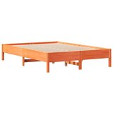 vidaXL Okvir kreveta bez madraca voštano smeđi 140x190 cm od borovine | shoptok.hr