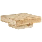 vidaXL Stolić za kavu 80 x 80 x 28 cm od masivnog drva manga | shoptok.hr