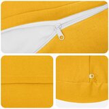  Presvlaka za jastuk 6 kom. HEERLEN Svijetlo žuta Ø 30 cm - Svjetložuta Ø 30 cm 6 | shoptok.hr