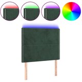  Posteljno vzglavje temno zeleno 90x5x118/128 cm žamet, (20933666) | Shoptok.si