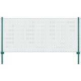  Ograda od žičane mreže sa stupovima čelična 25 x 0 5 m zelena | shoptok.hr