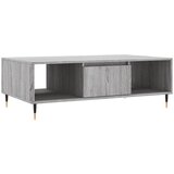 Maison Chic Klubska mizica - kavna mizica - Nizka mizica siva sonoma 104x60x35 cm inženirski les, (21752998) Cene